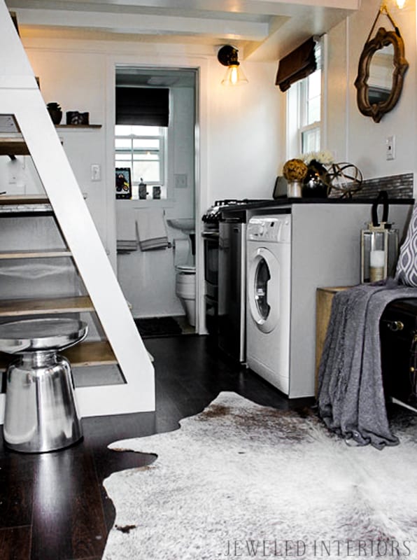 Tiny Home, Tiny House, Jeweled Interiors, Porch, Kitchen, Living Room, Bedroom, Kitchen, Wheels, Loft, Decorate, Design, beautiful, stunning, rustic, chic, polished, mirror, bedding, bed, couch, wood, aluminum, backsplash, Tiny Home, Tiny House, Jeweled Interiors, Porch, Kitchen, Living Room, Bedroom, Kitchen, Wheels, Loft, Decorate, Design, beautiful, stunning, rustic, chic, polished, mirror, bedding, bed, couch, wood, aluminum, backsplash,