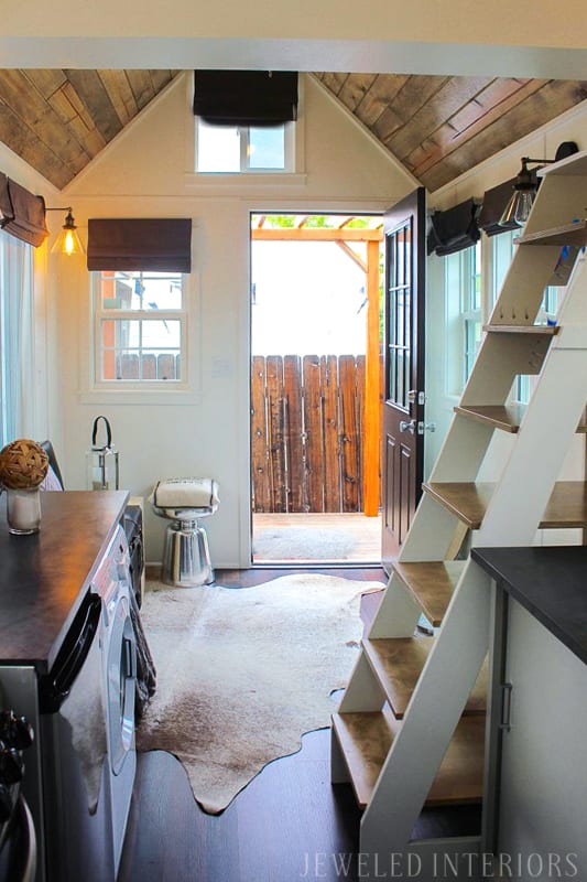 Tiny Home, Tiny House, Jeweled Interiors, Porch, Kitchen, Living Room, Bedroom, Kitchen, Wheels, Loft, Decorate, Design, beautiful, stunning, rustic, chic, polished, mirror, bedding, bed, couch, wood, aluminum, backsplash, Tiny Home, Tiny House, Jeweled Interiors, Porch, Kitchen, Living Room, Bedroom, Kitchen, Wheels, Loft, Decorate, Design, beautiful, stunning, rustic, chic, polished, mirror, bedding, bed, couch, wood, aluminum, backsplash,