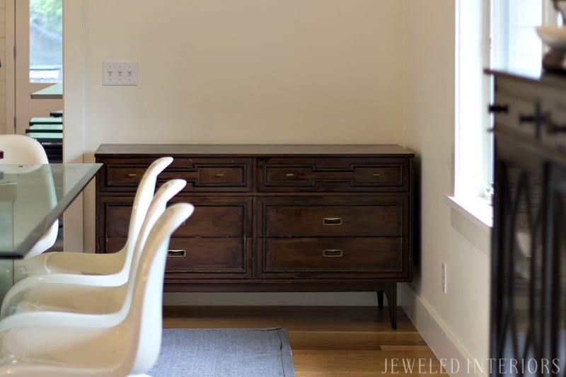 How to strip furniture || Jeweled Interiors, strip furniture, strip furniture, Tutorial, Strip, furniture, finish, varnish, stain, remove, paint, refinish, dresser, desk, table, chairs, wood, step by step, DIY, How to