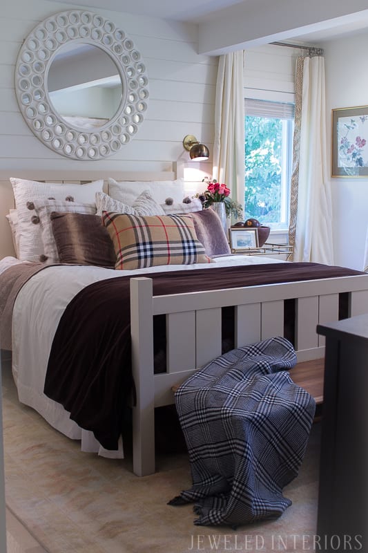 Looking for easy updates to your bedroom for the Fall and Winter? CHECK THIS OUT! mirror, bench, faux, fur, pillow, throw, blanket, lighting, sconce, lamp, milo, baughman, burberry, pillow, pillows, bedroom, winter, fall, seasonal, wayfair, target, west elm, mid centure, pottery barn, hayneedle, 