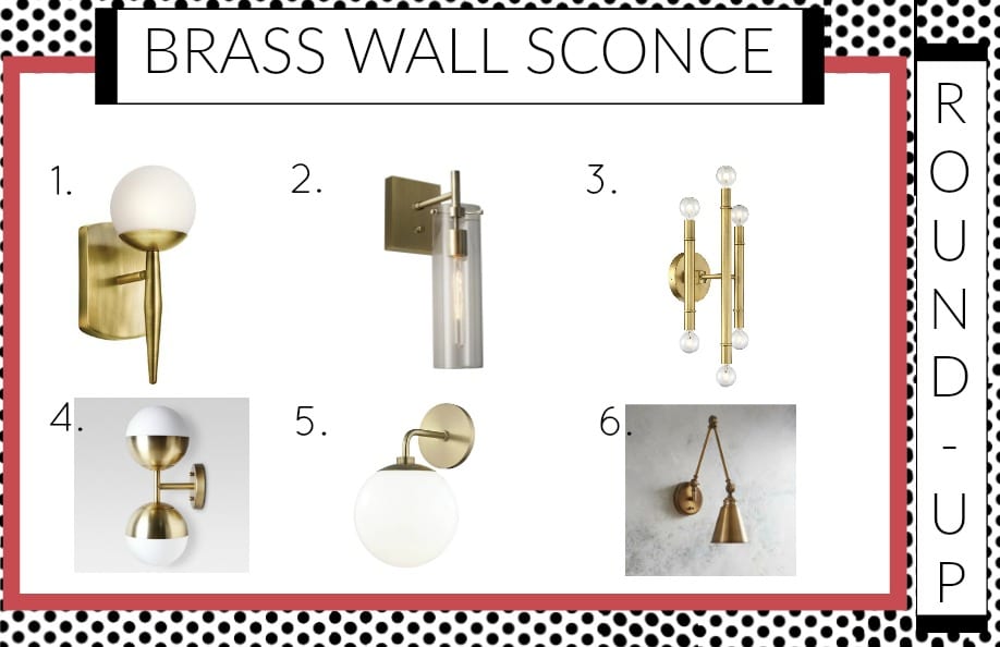 Looking for beautiful brass wall Sconces?  We've rounded them up for you || Brass, Wall, sconces, Try this $10 trick to add style to your windows! || mirror, bench, faux, fur, pillow, throw, blanket, lighting, sconce, lamp, milo, baughman, burberry, pillow, pillows, bedroom, winter, fall, seasonal, wayfair, target, west elm, mid centure, pottery barn, hayneedle, 