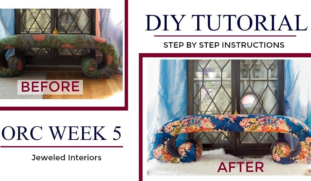 Stunning Bench Make-over Tutorial // Step by Step  Upholstery Instructions- From Golden Girls to Gold Medal Winning :)