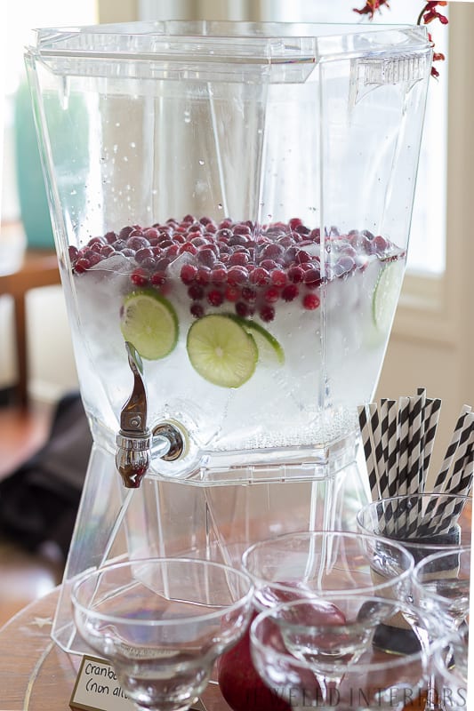 Try this drink for your baby shower || Lime, Cranberry, 7-up, sprite, You have got to check out this baby shower!  Autumn, fall, theme, themed, sprinkle, baby, shower, buffet, girl, recipes, decorations, moody, florals, blush, burgundy, moody, floral, leaves