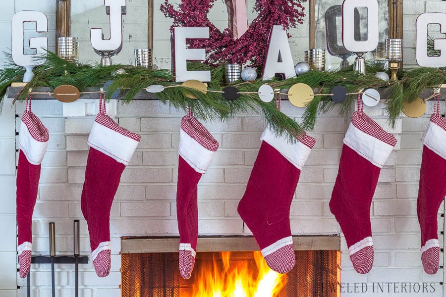 DIY Christmas Stocking Holders: Step by Step Tutorial ⋆ Jeweled Interiors