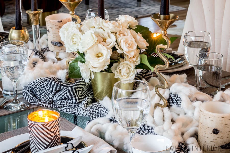 Apres Ski Themed Party, Buffet and Tablescape