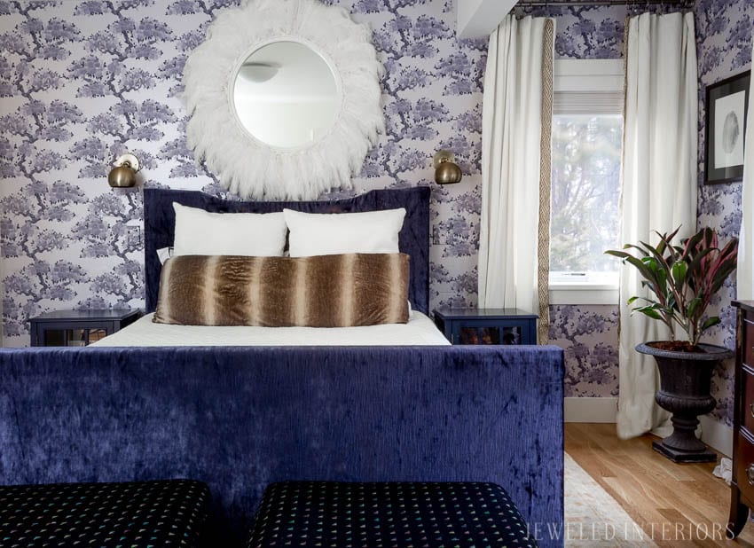 Master Bedroom Updates || Wallpaper, Bed, Nightstands