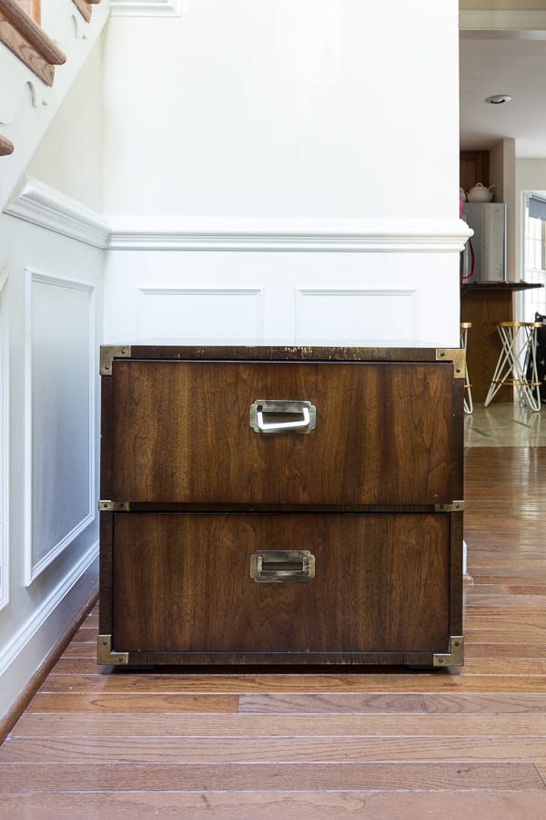 Velvet Finishes, paint, no sand, so sanding, furniture refinishing, Kelly green, paint, tutorial, color, protect, ready, campaign dresser, emerald, emerald green, campaign, high gloss, end table, Dalmatian print, black and white, green, dresser, night stand