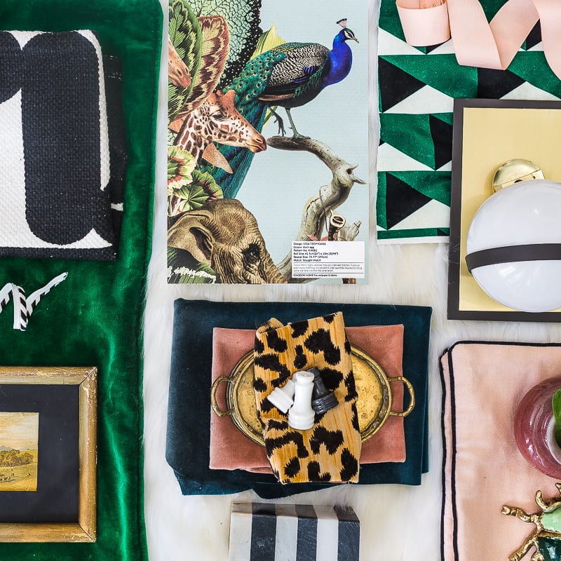 Moodboard Monday: Emerald Green & Leopard