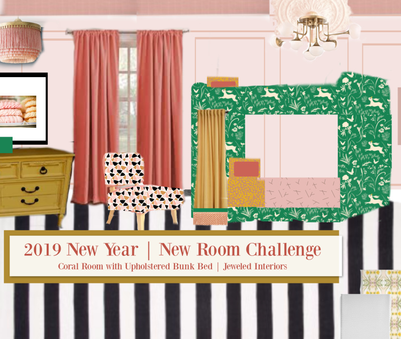 New Year New Room Challenge, Week 3, NYNR Challenge, Stephanie, Casa Watkins living, pink walls, picture moulding, crown moulding, Metrie, 