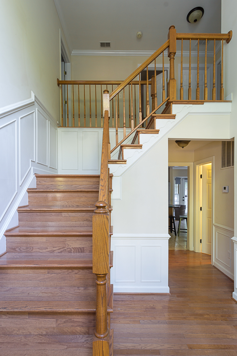 Two story deals entryway