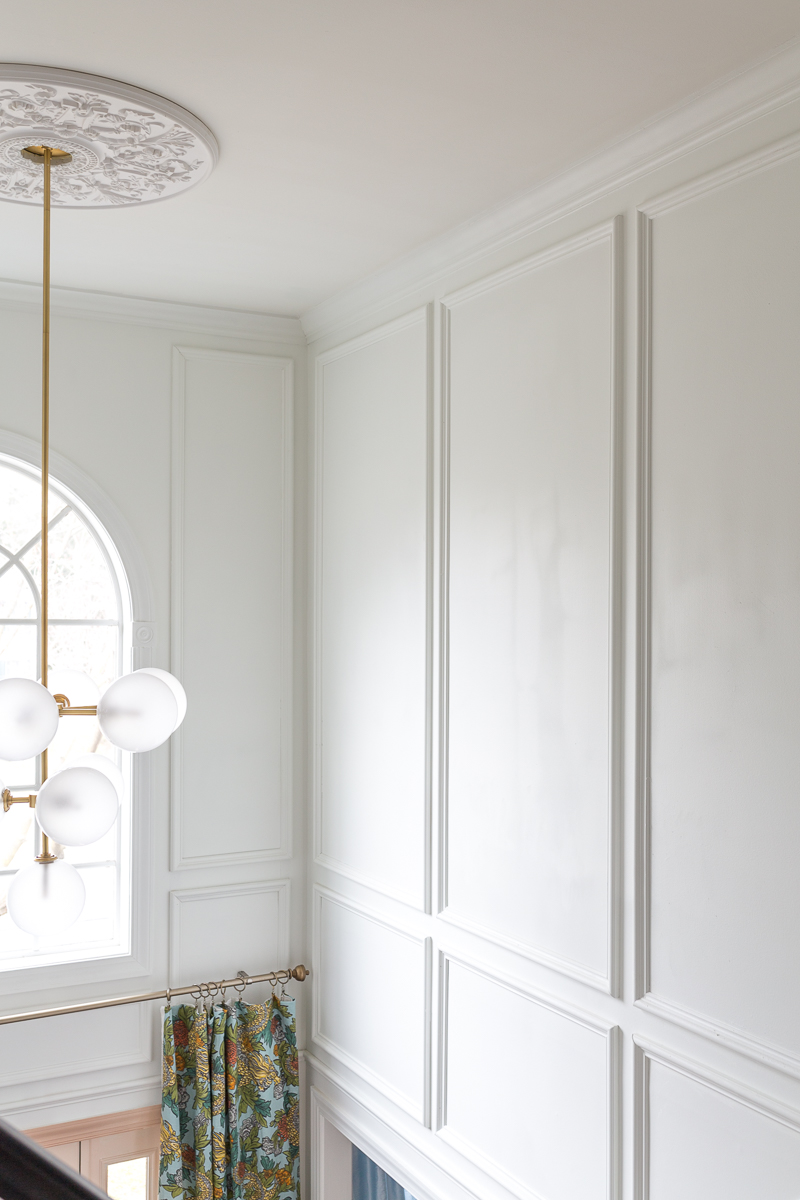 Five Moulding Tricks to Give Height to Your Ceilings, Moulding hack, moulding ideas, moulding tutorial, Jeweled Interiors, metrie moulding, architrave, crown moulding, chair moulding, dado, Farrow and Ball Paint, Panel, mould, mold, moulding, molding, shoe, ORC Week 2