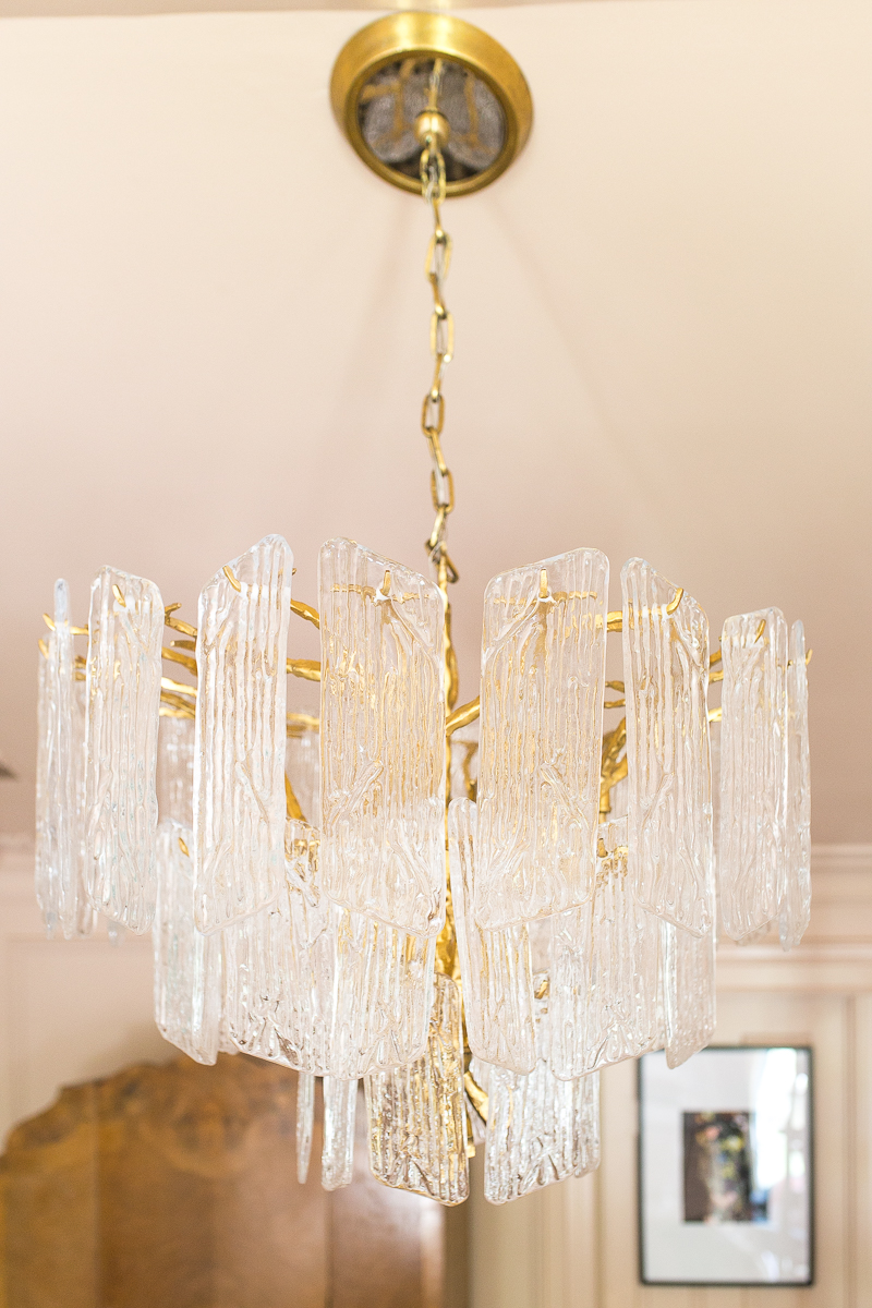 jeweled interiors, One room challenge, ORC, Week 4, Piemonte Chandelier, lighting updates, Corbett lighting, HVG lighting, Hudson Valley, Art Deco chandelier, waterfall chandelier, cascading chandelier, glass plate chandelier, bedroom, Spring 2019