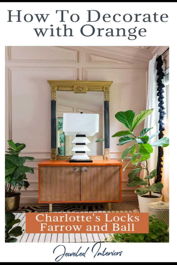 A guide to using Charlotte's Locks Orange Paint, Farrow and Ball, setting plaster, moulding, furniture, Anthropologie, refinish furniture, orange paint, Hermes orange, Hermes paint