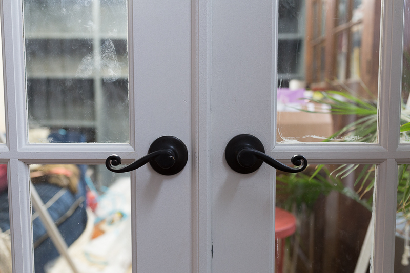 french door handles