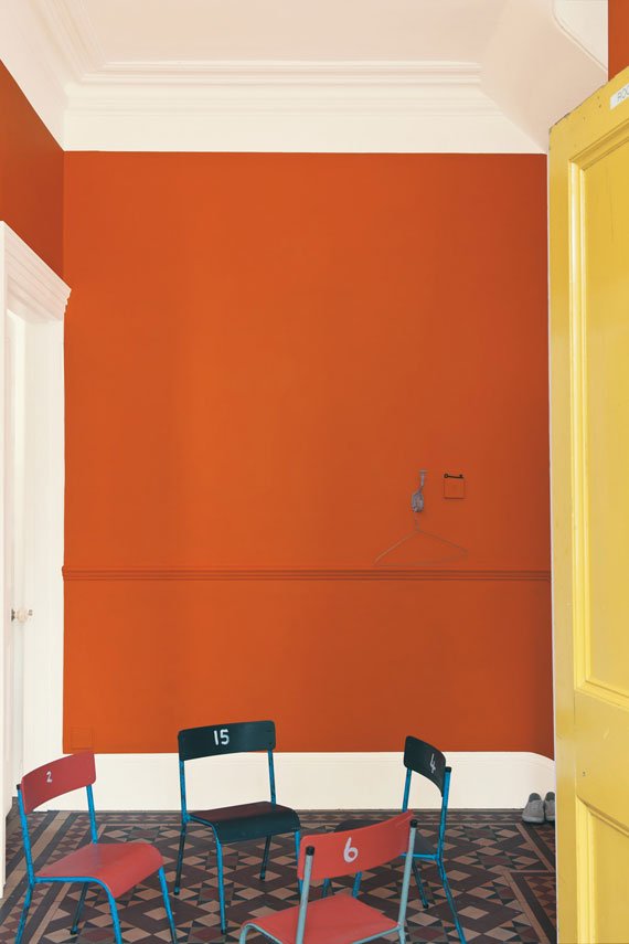 A guide to using Charlotte's Locks Orange Paint, Farrow and Ball, setting plaster, moulding, furniture, Anthropologie, refinish furniture, orange paint, Hermes orange, Hermes paint