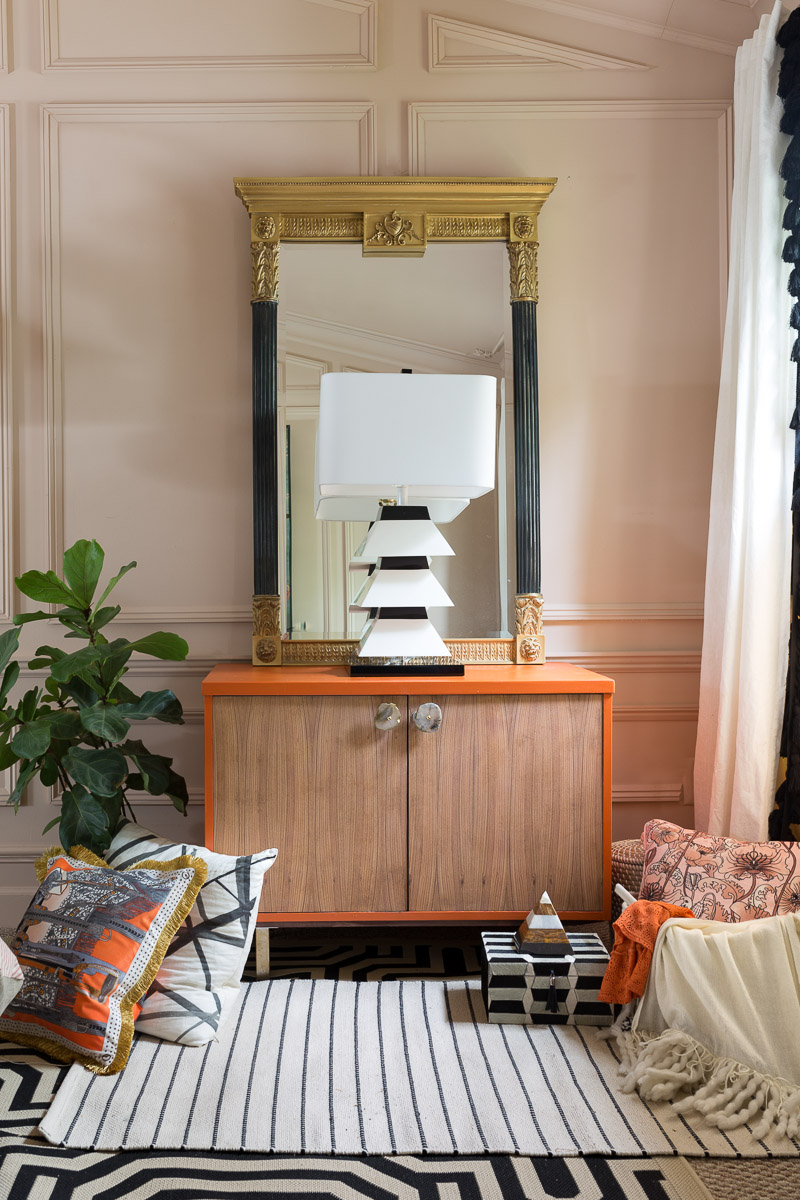 A guide to using Charlotte's Locks Orange Paint, Farrow and Ball, setting plaster, moulding, furniture, Anthropologie, refinish furniture, orange paint, Hermes orange, Hermes paint