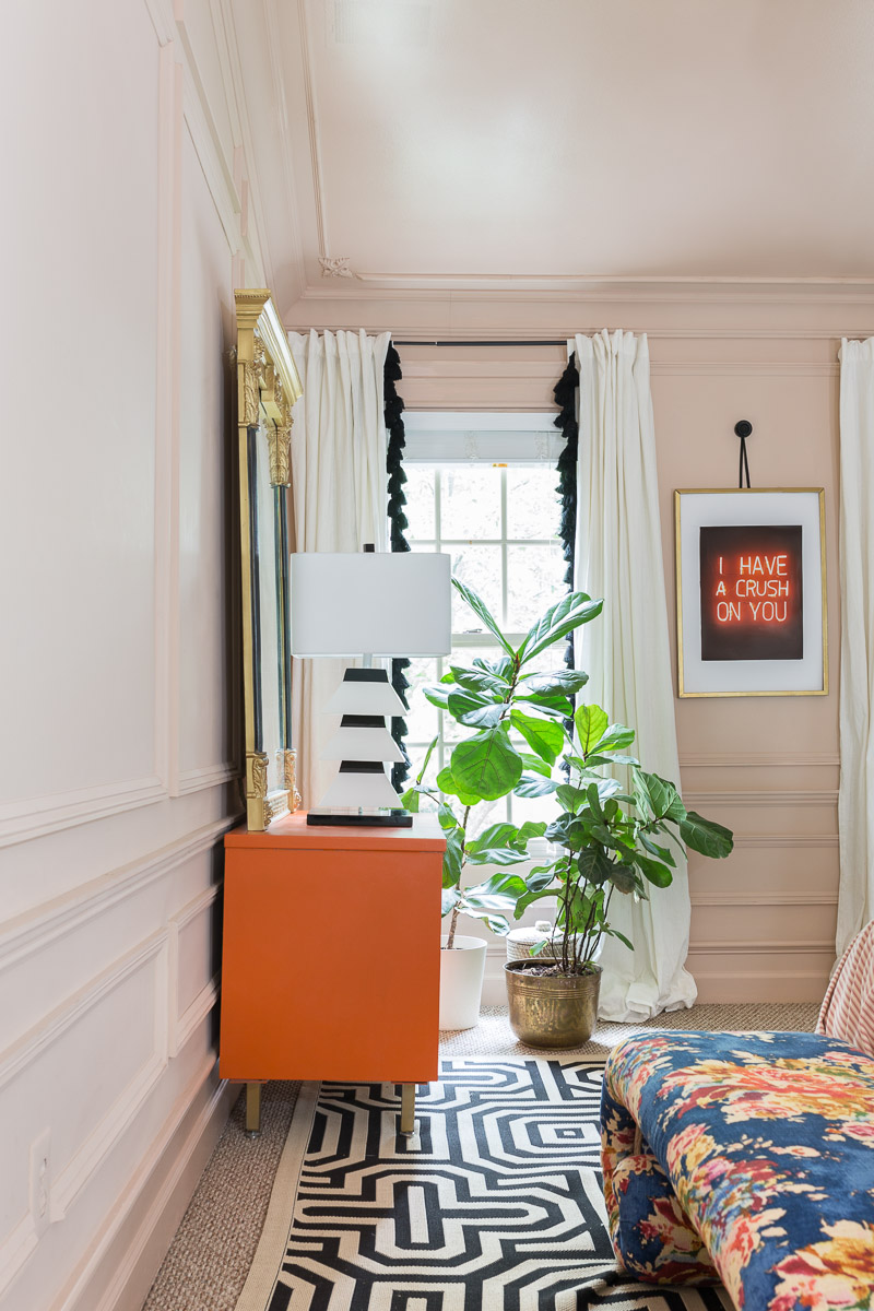 A guide to using Charlotte's Locks Orange Paint, Farrow and Ball, setting plaster, moulding, furniture, Anthropologie, refinish furniture, orange paint, Hermes orange, Hermes paint