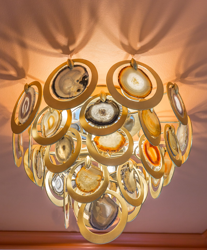 Rockstar chandelier, bathroom lighting, rockstar flush mount, HVLG, geode chandelier, rock chandelier agate chandelier, unique chandelier, corbett lighting