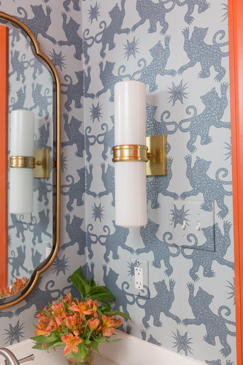  DIY Bathroom vanity, Bathroom DIY, diy bathroom remodel on a budget, Anthropologie inspired bathroom, DIY Anthropologie, Anthropologie bathroom, Anthropologie mirrorRockstar chandelier, bathroom lighting, Natalie wall sconce, rock chandelier agate chandelier, unique chandelier, corbett lighting