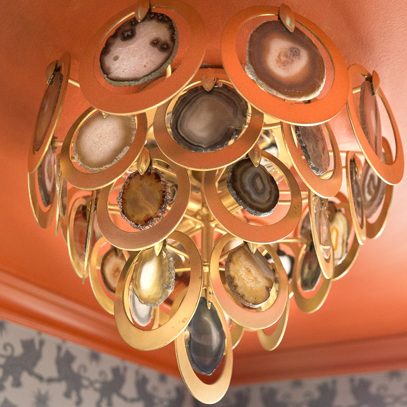 Rockstar chandelier, bathroom lighting, rockstar flush mount, HVLG, geode chandelier, rock chandelier agate chandelier, unique chandelier, corbett lighting