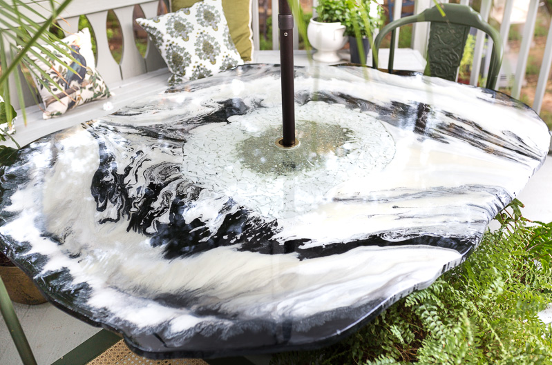 Agate Table Reveal for the Deck Makeover ⋆ Jeweled Interiors