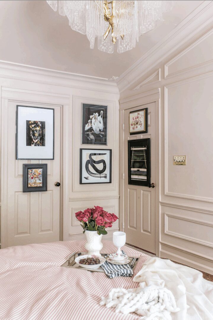 New Year New Room Challenge, closet organization, wallpapered closet, pantry organization, tips, hygge and west, bruno, navy