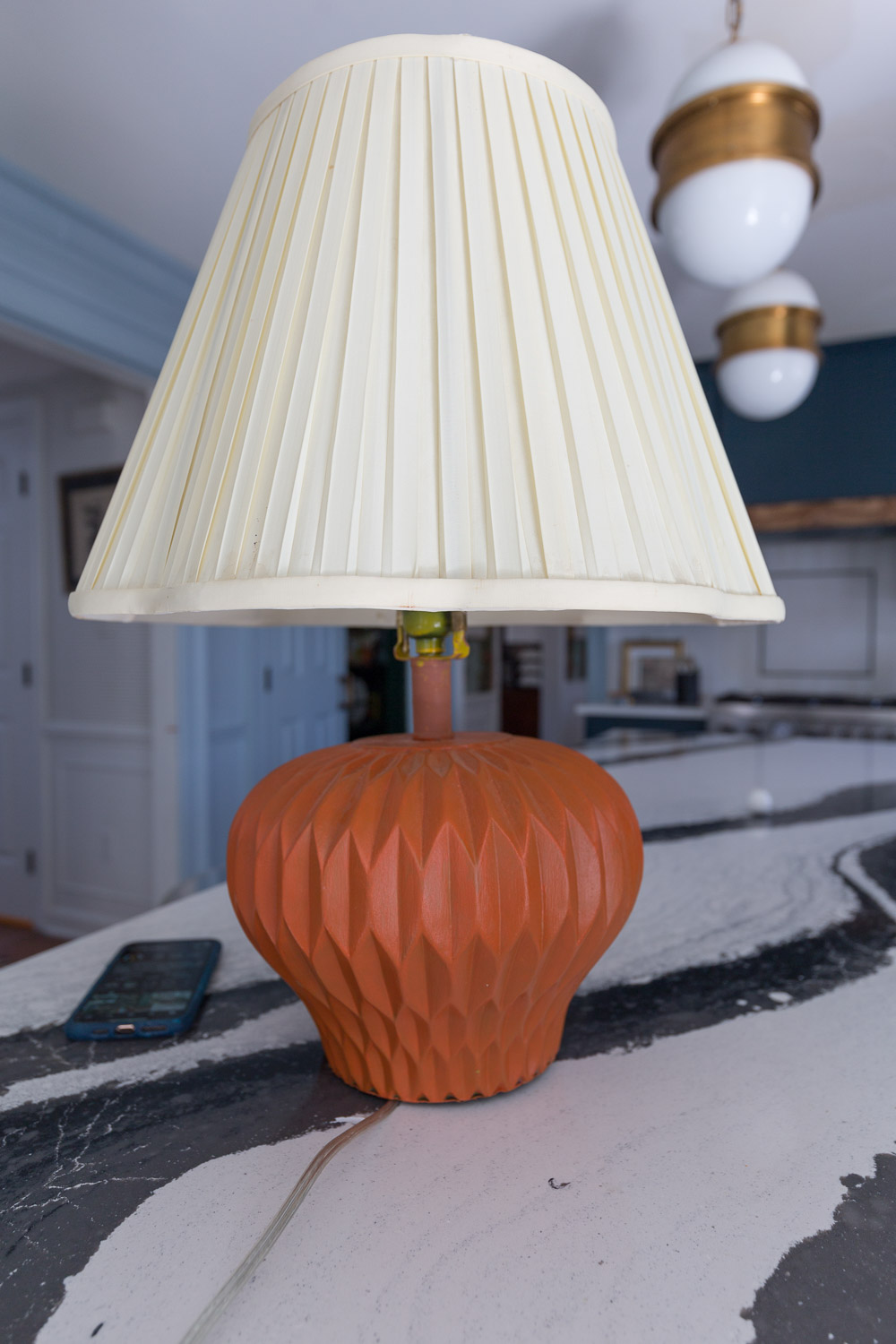 knife pleated lampshade diy