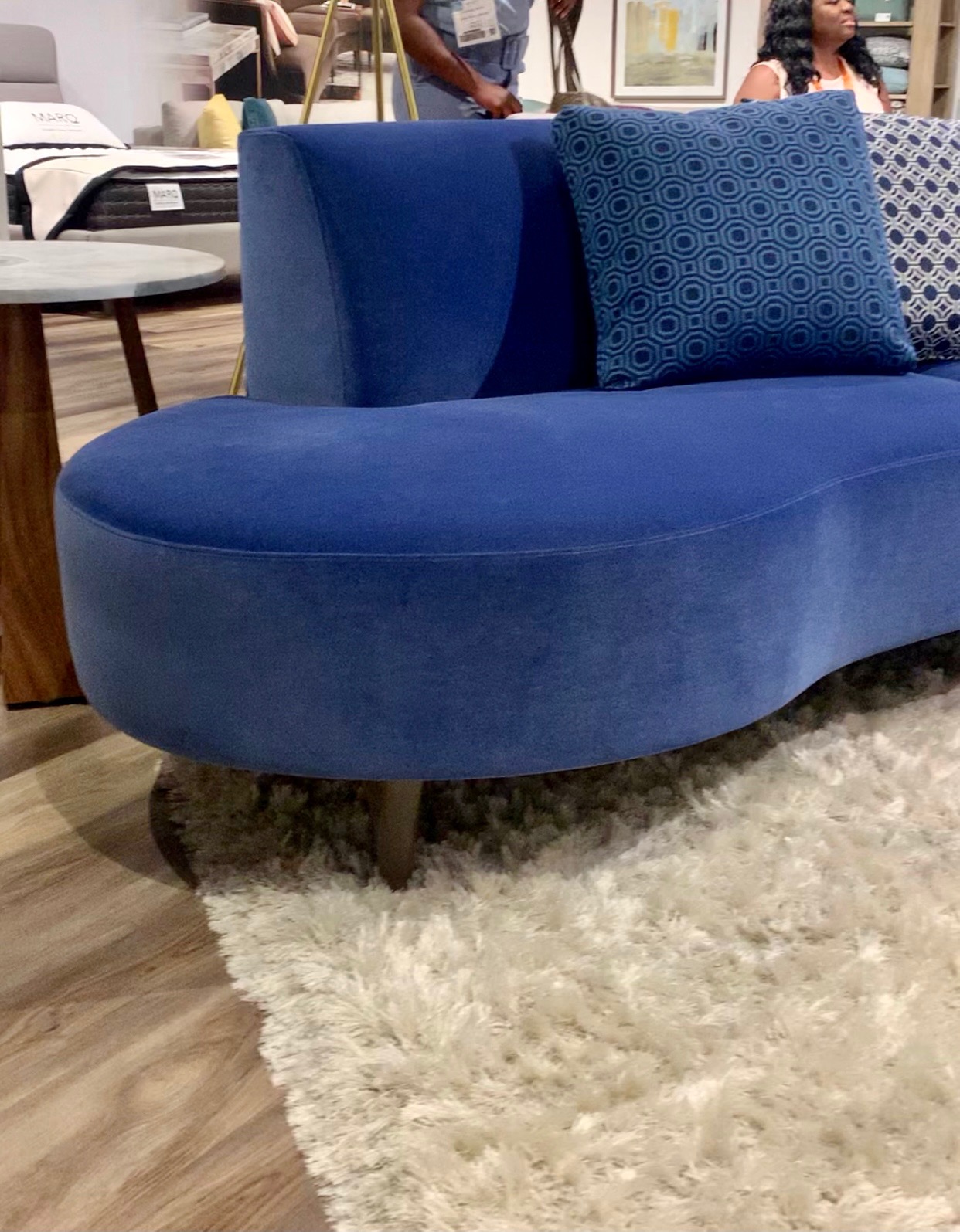 Round sofas, 2022 interior design trends, boucle, High Point Market, Design influencer's tour, Fall 2021, 2023, Spring