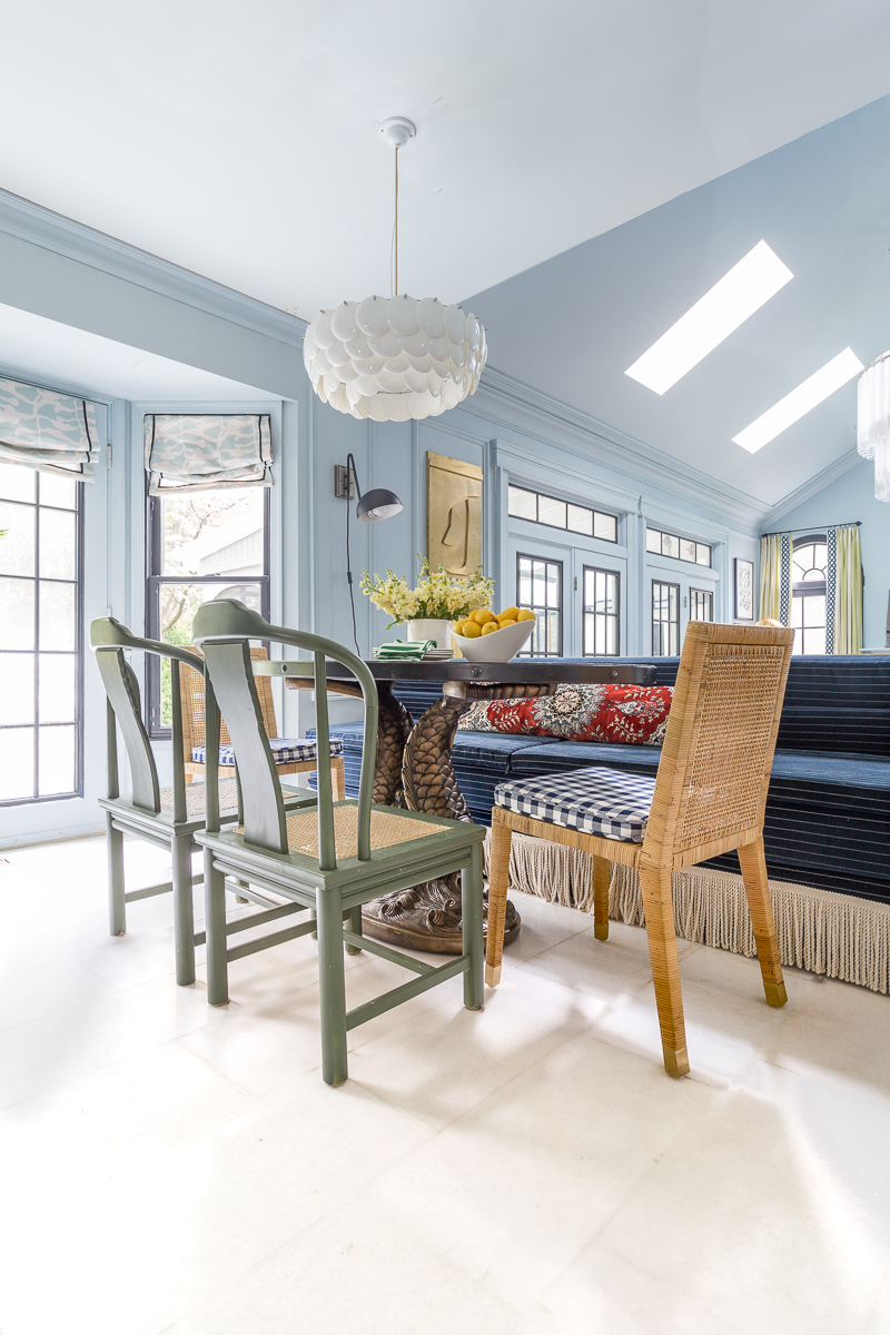 You have to see this! setting plater, spring One Room Challenge, 2019, jeweled interiors, farrow and ball, Thomas Mach interiors, Thomas Mach interiors, Metrie Moulding, Art Deco chair, week 3