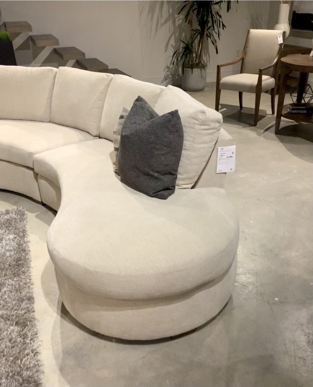 Round sofas, 2022 interior design trends, boucle, High Point Market, Design influencer's tour, Fall 2021, 2023, Spring