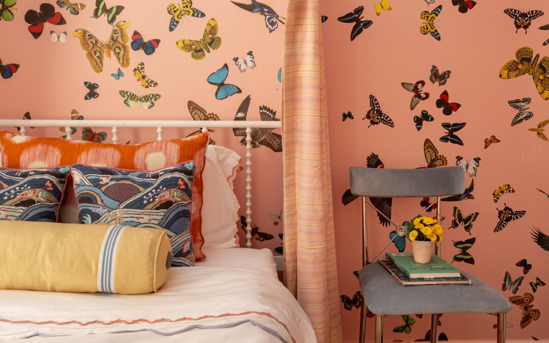 Butterfly Wallpaper in Bedroom