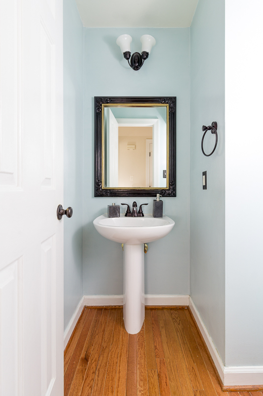 Powder room before